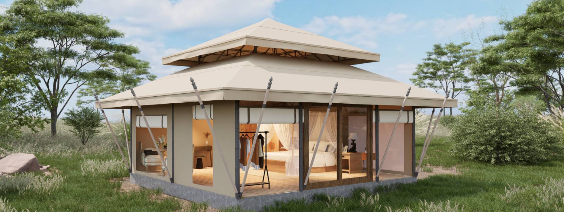 秦皇岛户外野奢帐篷